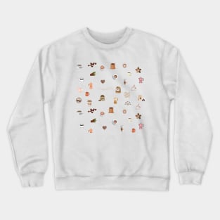 Coffee pattern Crewneck Sweatshirt